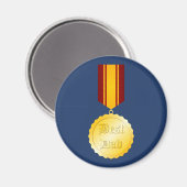 Beste Vader Medaille Broche Vaderdag Magneet (Voorkant / Achterkant)