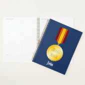 Beste Vader Medaille Broche Vaderdag Planner (Display)