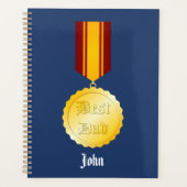 Beste Vader Medaille Broche Vaderdag Planner (Voorkant)