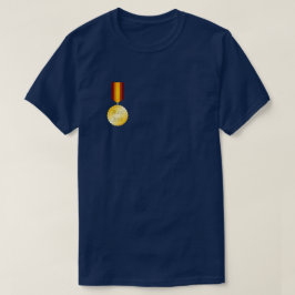 Beste Vader Medaille Broche Vaderdag T-shirt