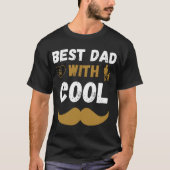 Beste vader met Cool Mustache T-shirt (Voorkant)