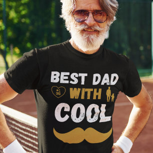 Beste vader met Cool Mustache T-shirt