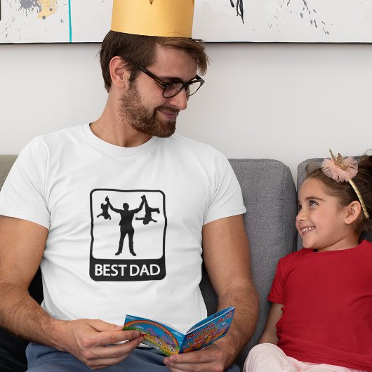 Beste vader - met Kinderen - Funny Vaderdag Shirt
