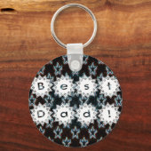 Beste vader met Neon Stars Sleutelhanger (Voorkant)