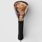 Beste Vader Met Par Hond Foto Golfheadcover (Voorkant)