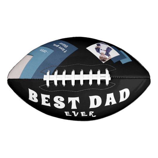 Beste vader Modern Geometrical Foto vaderdag American Football (Voorkant)