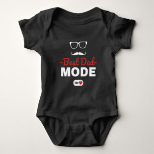 Beste Vader Modus Aan Baby Body   Cute Cadeau voor Romper