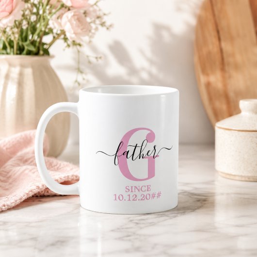 Beste Vader Monogram | Gepersonaliseerde Vaderdag  Koffiemok