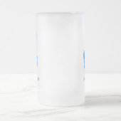 Beste vader nummer één Vaderdag diepgevroren glas Matglas Bierpul (Center)