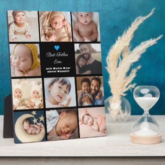 Beste vader ooit 11-foto collage fotoplaat