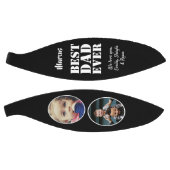 Beste vader ooit 2 Foto Collage Vader Dag Zwart Basketbal (Panelen)