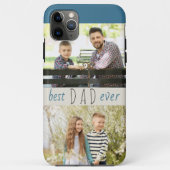 Beste vader ooit 2 Foto Stijlvol Mannen Case-Mate iPhone Case (Achterkant)