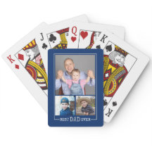 Beste vader ooit 3 Foto Collage Blue