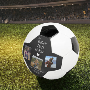 Beste vader ooit 3 foto-collage Fathers Day keepsl Voetbal