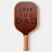 Beste vader ooit 3 foto collage typografie pickleball paddle (Achterkant)