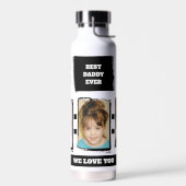 Beste vader ooit 3 foto's houden van je zwart waterfles (Links)