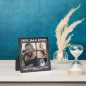 Beste vader ooit 4 Familie Foto Collage Chalkboard Fotoplaat (Insitu)