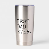 Beste vader ooit 4 Foto Collage Geïsoleerde Drinkbeker (Voorkant)