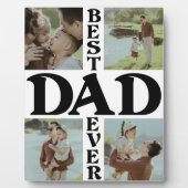 Beste vader ooit 4 foto Happy Vaderdag Fotoplaat (Voorkant)