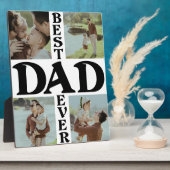 Beste vader ooit 4 foto Happy Vaderdag Fotoplaat (Zijkant)