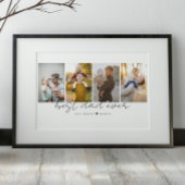 Beste vader ooit 4 Foto's Collage op maat Poster