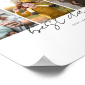 Beste vader ooit 4 Foto's Collage op maat Poster (Hoek)
