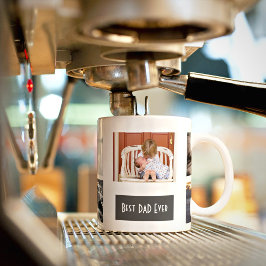 Beste vader ooit 5 Foto gepersonaliseerd Koffiemok