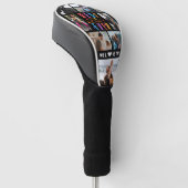 Beste vader ooit 7 Foto Collage Golfheadcover (Schuin)