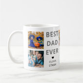 Beste vader ooit 8 fotocollage gepersonaliseerd wi koffiemok (Links)