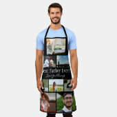 Beste vader ooit 8 fotocollage schort (Gedragen)