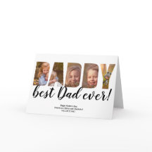 Beste vader ooit 8 foto's collage grid vaders dag