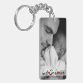 Beste vader ooit, Aangepast 2 Foto Sleutelhanger (Voorkant Links)