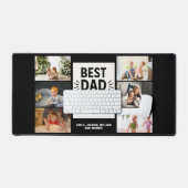 Beste vader ooit Aangepast 6 Foto Collage Bureaumat (Keyboard & Muis)