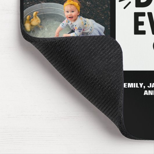 Beste vader ooit Aangepast 6 Foto Collage Muismat (Hoek)