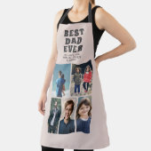 Beste vader ooit Aangepast 6 Foto Collage Schort (Insitu)