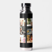 Beste vader ooit Aangepast 6 Foto Collage Waterfles (Rechts)