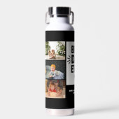 Beste vader ooit Aangepast 6 Foto Collage Waterfles (Voorkant)