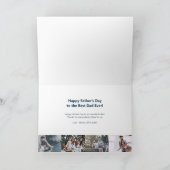 Beste vader ooit | Aangepast collage vier fotoseri Kaart (Binnen)