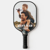 Beste vader ooit Aangepast Foto collage Creëer Je  Pickleball Paddle (Voorkant)