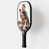 Beste vader ooit Aangepast Foto collage Creëer Je  Pickleball Paddle (Links)