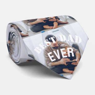 Beste vader ooit Aangepast Foto collage Creëer Je  Stropdas