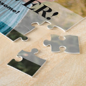 Beste vader ooit Aangepast Foto noemt papa Gift Legpuzzel (Zijkant)