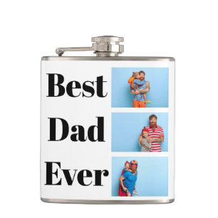 Beste vader ooit Aangepast Foto Vaderdag Cadeau Heupfles