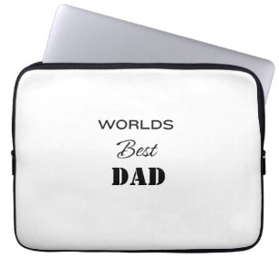 Beste vader ooit Aangepast Foto Vaderdag Cadeau Laptop Sleeve