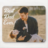 Beste vader ooit Aangepast Foto Vaderdag Cadeau Muismat (Voorkant)