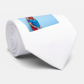 Beste vader ooit Aangepast Foto Vaderdag Cadeau Stropdas (Opgerold)