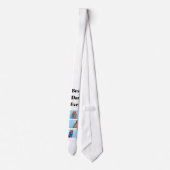 Beste vader ooit Aangepast Foto Vaderdag Cadeau Stropdas (Achterkant)