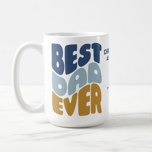 Beste vader ooit aangepast koffiemok (Links)