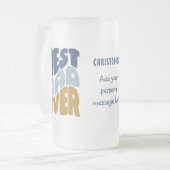 Beste vader ooit aangepast matglas bierpul (Voorkant links)