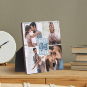 Beste vader ooit Aangepast Vier Foto Familie Colla Fotoplaat